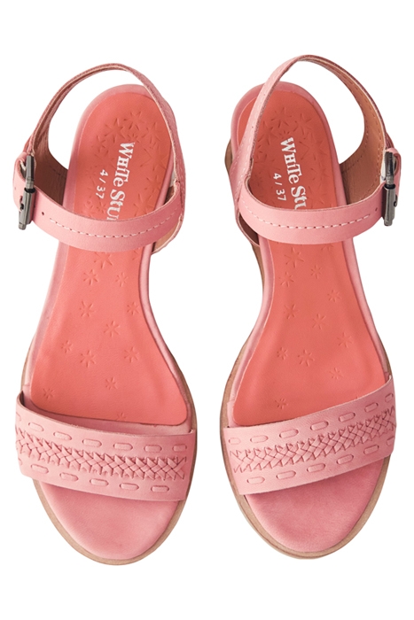 CRAFT LEATHER WEDGE SANDAL MID PINK 3