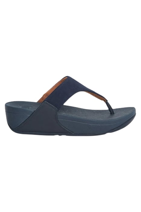 LULU SUEDE TOE POST SANDALS DARK NAVY 1