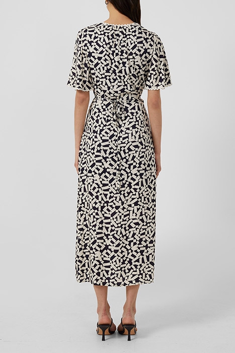 HELENA RICK RACK TRIM NAVY/CREAM DRESS UTILITY BLUE/ CLASSIC 3