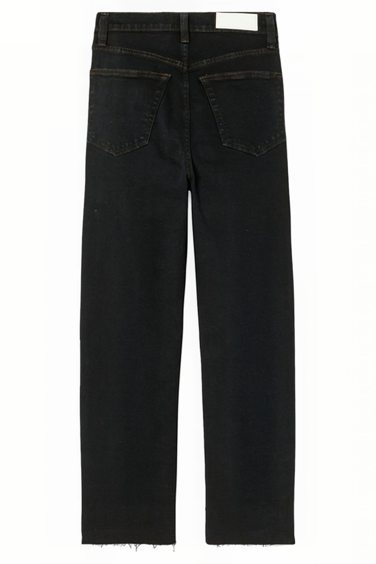 70S ULTRA HIGH RISE STOVEPIPE JET BLUE BLACK 2