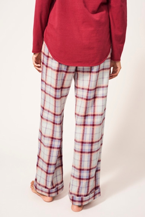 NINA ORGANIC BRUSHED PJ BOTTOM PINK MULTI 3