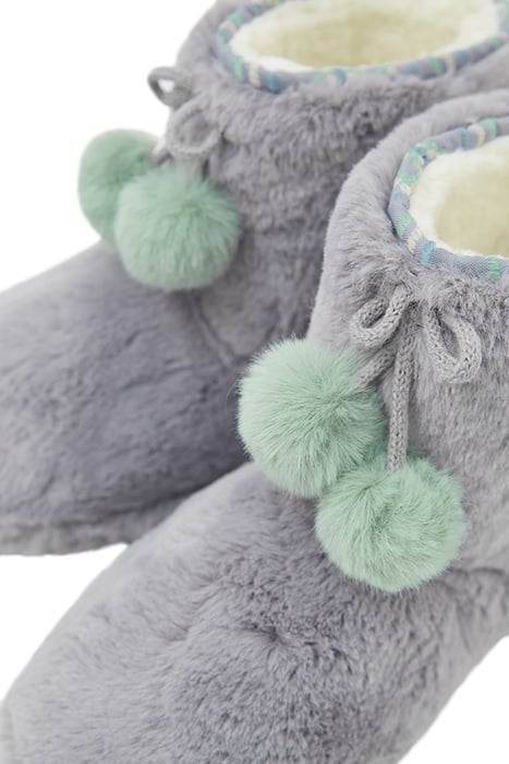 FAUX FUR BOOTIE DARK GREY 3