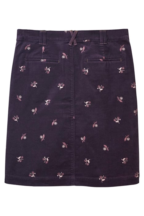 MELODY EMBROIDERED CORD SKIRT PURPLE 5