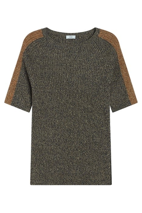 WOMEN CREW NECK SHORT SLEEVE KNITS BLACK 8