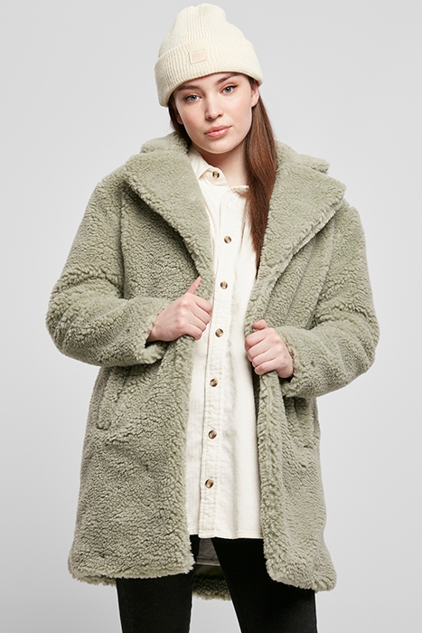 LADIES OVERSIZED SHERPA COAT SOFTSALVIA 2