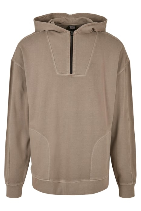 OVERDYED CAMP HOODY DARKKHAKI 1