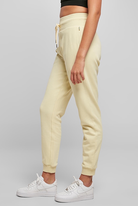 LADIES ORGANIC HIGH WAIST SWEAT PANTS SOFTYELLOW 5