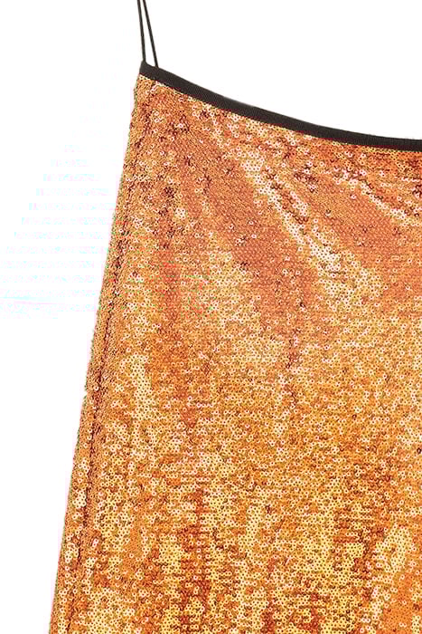SEQUIN PALAZZO TROUSERS BRONZO 2