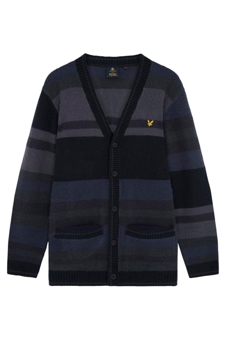 TEXTURED STRIPE CARDIGAN Z271 DARK NAVY 5