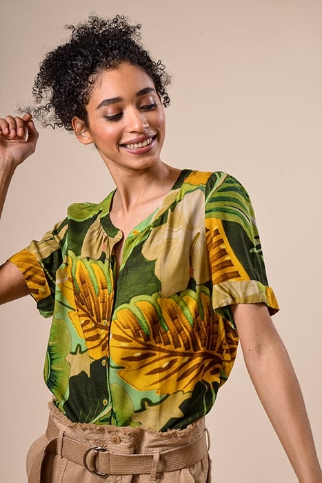 SHIRT ROLLED SLEEVE GREEN 1