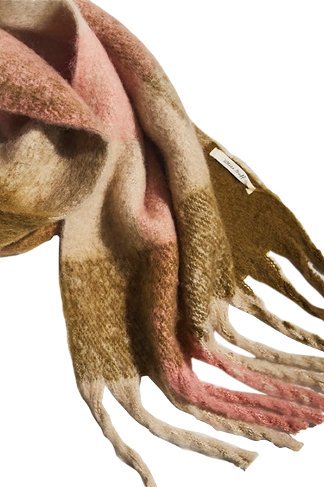 SHELLY BRUSHED CHECK SCARF TY PINK 4