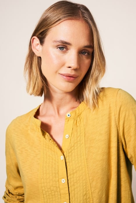 WOODLAND BUTTON THROUGH TOP MID YELLOW 3