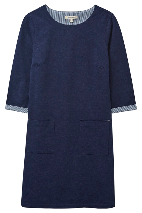 SKYE COTTON DENIM JERSEY DRESS DARK DENIM 1