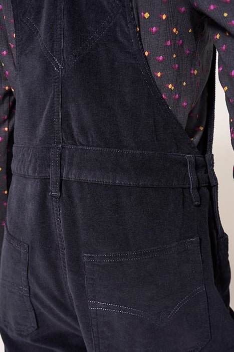 KELLY WIDE LEG CORD DUNGAREE DK GREY 4