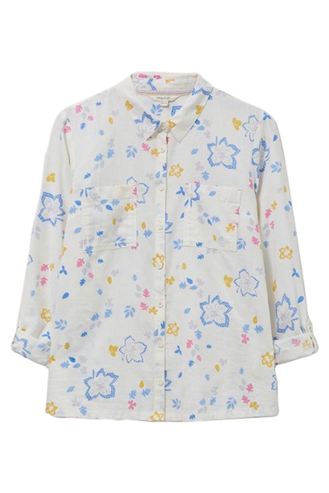 EMILIA ORGANIC PRINT SHIRT IVORY MULTI 1