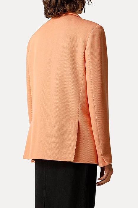 WOOL COTTON OVERSIZED SARTORIAL JACKET APRICOT 3