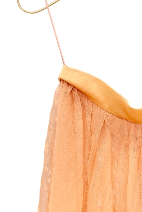 TULLE SKIRT WITH SILK DETAILS NUDE 2