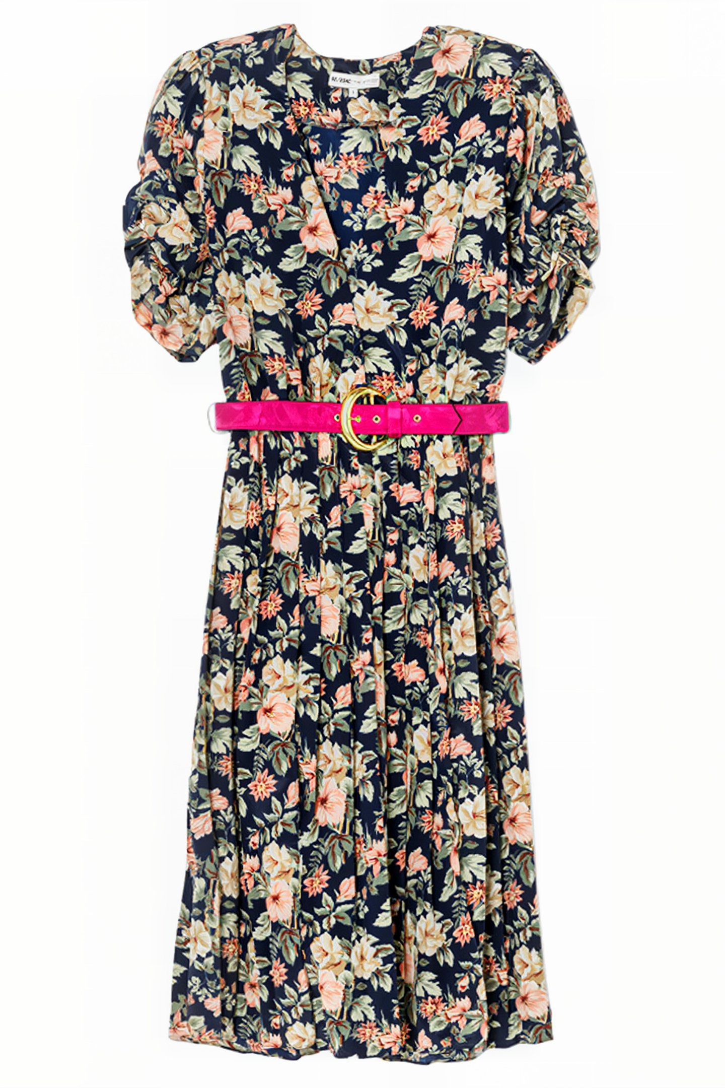 FRONT SLIT DRESS W/ BELT ASSORTED 1