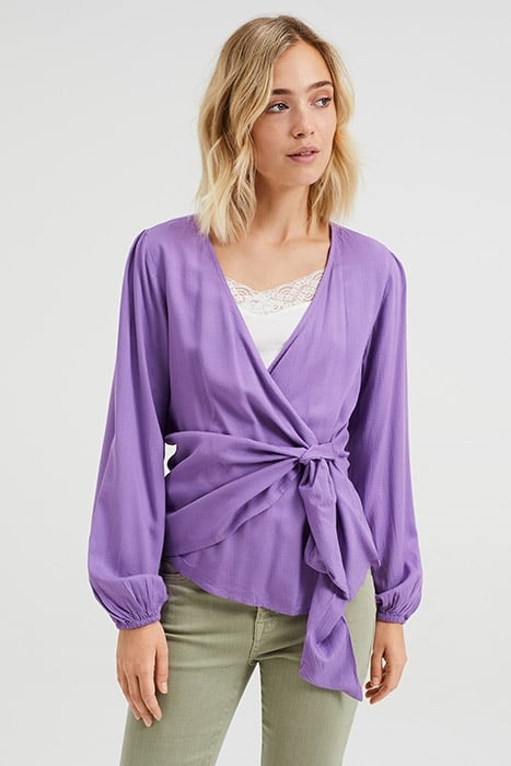 LADIES TRANSFER BLOUSE FROM VISCOSE LIGHT PURPLE 2