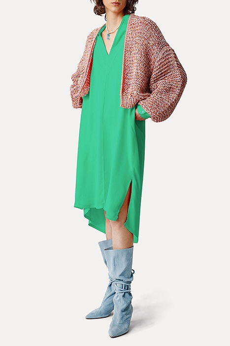 ECO FRIENDLY VISCOSE GEORGETTE LONG SLEEVES DRESS MOJITO 2