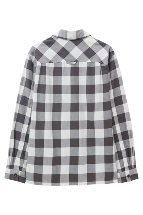 BUFFALO TWILL CHECK SHIRT LGT NAT 5