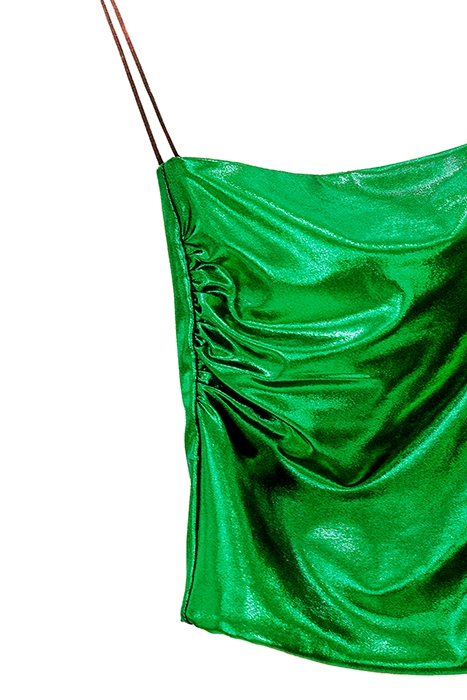 BANDEAU CHIC LAMINATED JERSEY VERDE 2