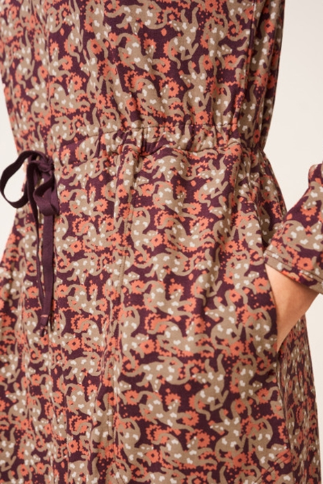 POPPY JERSEY DRESS PLUM MLT 3