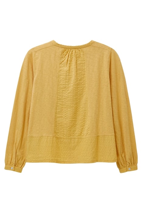 WOODLAND BUTTON THROUGH TOP MID YELLOW 2