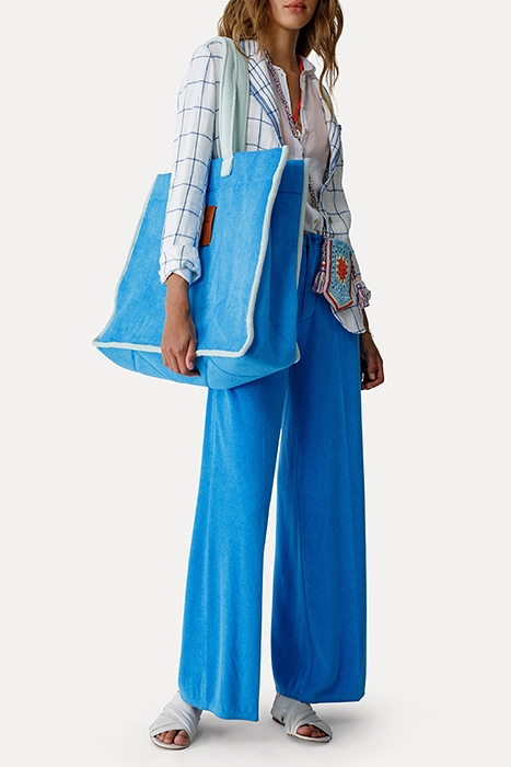 TERRY WIDE LEG PANTS GLICINE 4