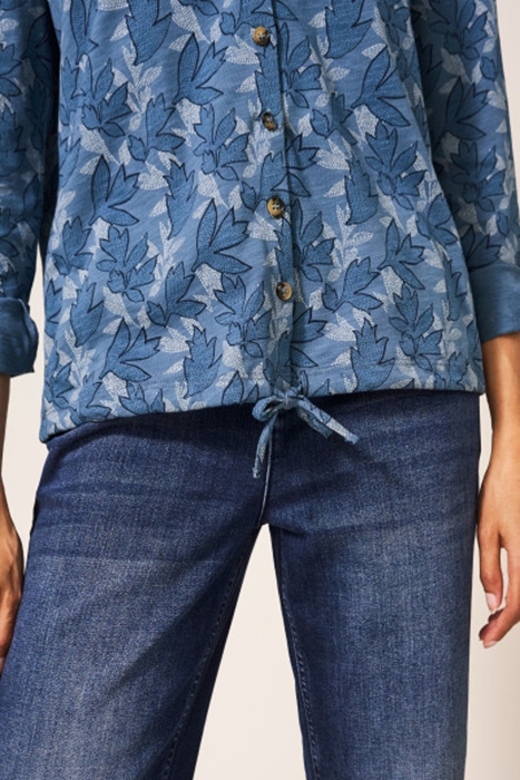 TIA TIE HEM JERSEY SHIRT BLUE PR 3