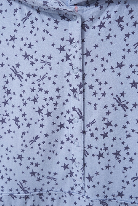 CHLOE COSY HOODED TOP BLUE 3