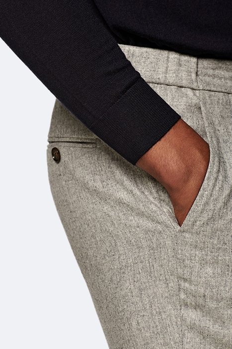 LIGHT GREY DRAWSTRING AMES TROUSERS 4