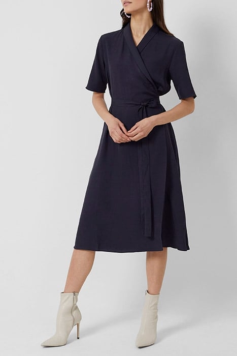 ALEENA SINNI LYOCELL WRAP DRS UTILITY BLUE 2