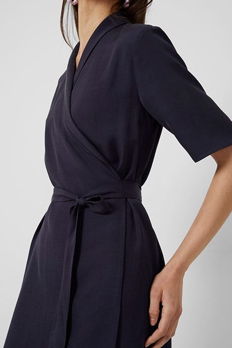 ALEENA SINNI LYOCELL WRAP DRS UTILITY BLUE 5