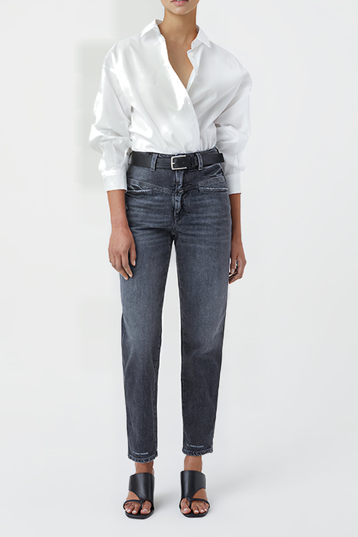 WOMEN GATHERED SHIRT SHIRTS & BLOUSES WHITE 3