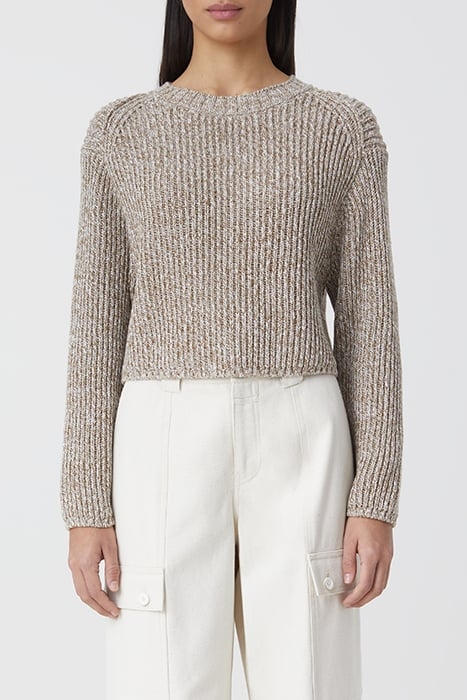 WOMEN CREW LONG SLEEVE KNITS NUTMEG 1