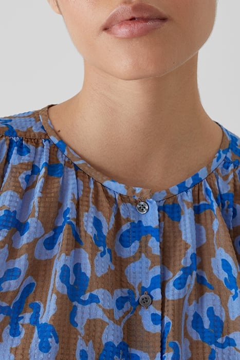 WOMEN GATHERED BLOUSE SHIRTS & BLOUSES NUTMEG 4