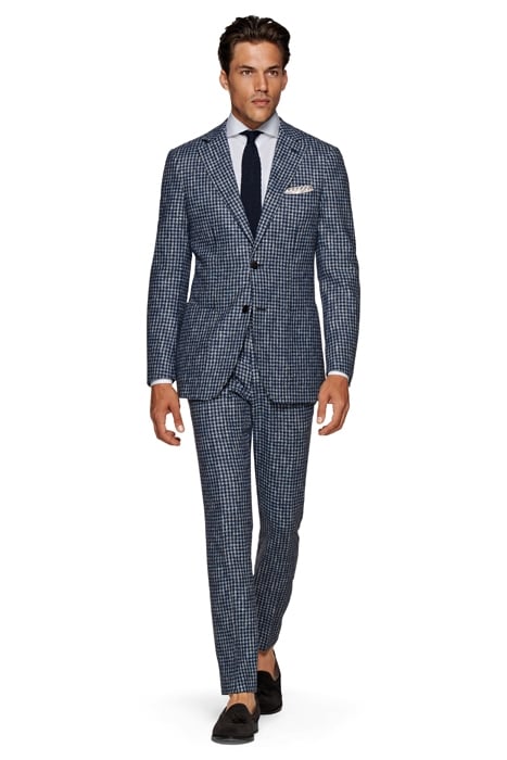 MID BLUE HOUNDSTOOTH HAVANA SUIT 1