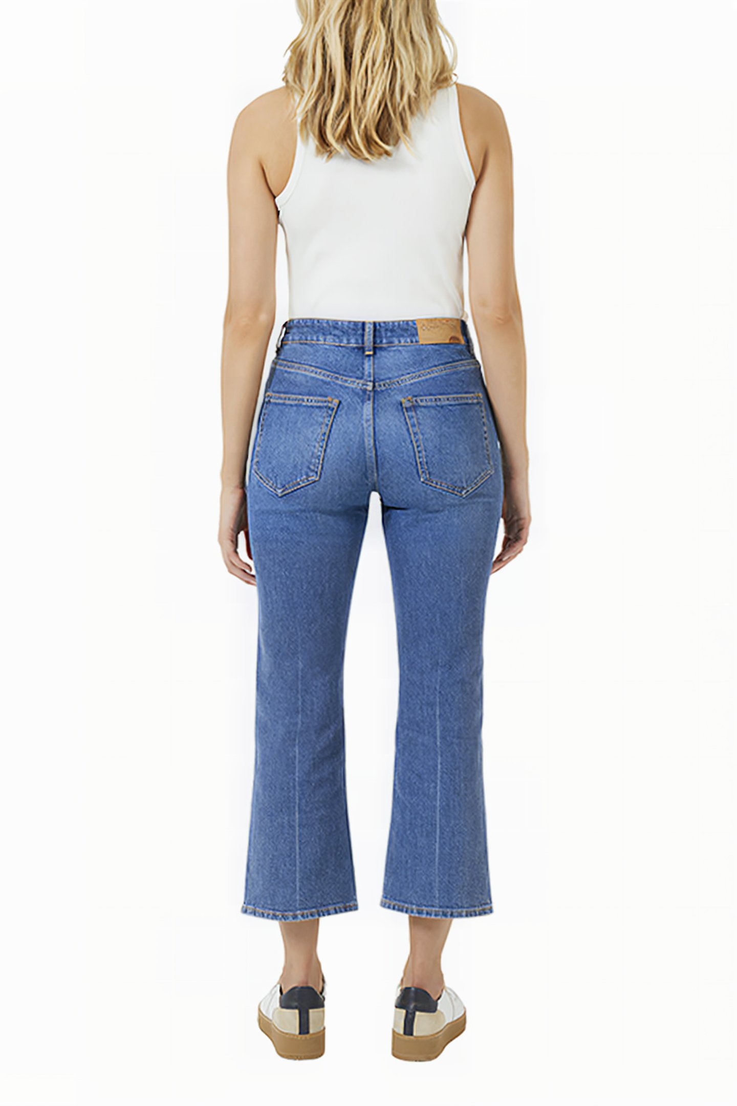 KALYPSO COMFORT KIK FLARE JEAN MID INDIGO 2