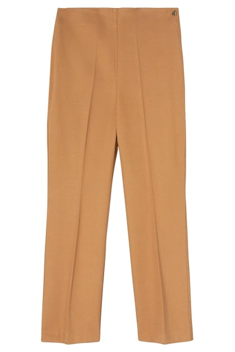 TWILL STOVEPIPE TROUSERS BROWN 5
