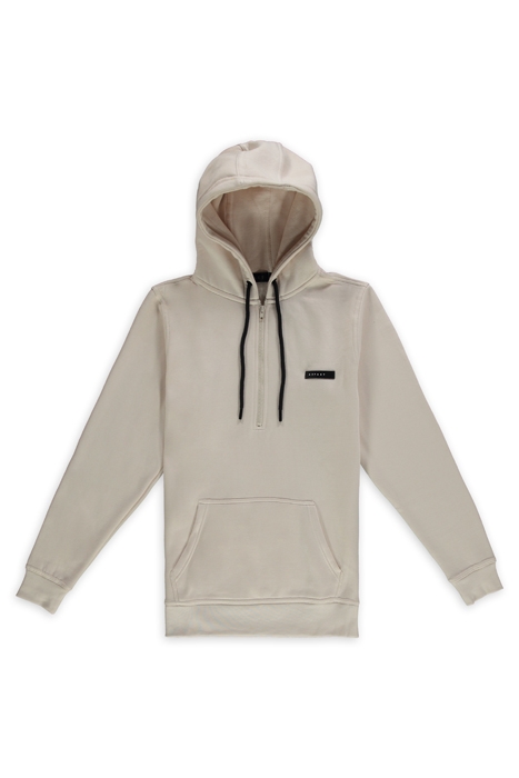HALFZIP HOODIE SAND 1