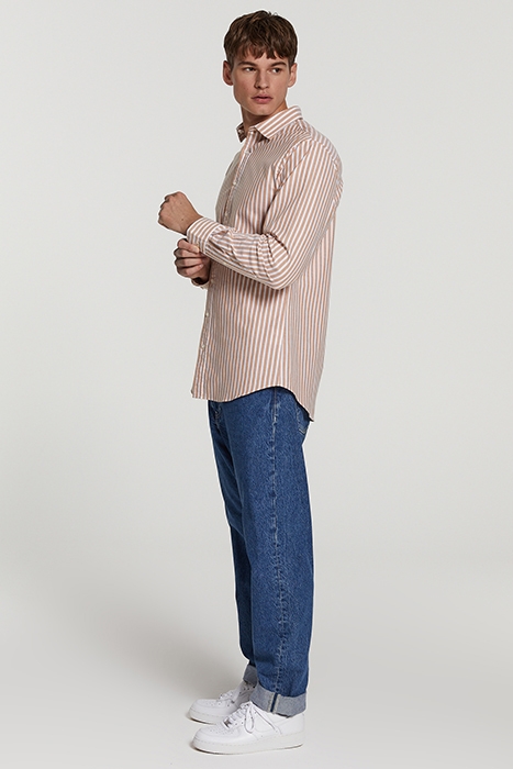 MEN OXFORD SHIRT ORLANDO LIGHT COGNAC 5