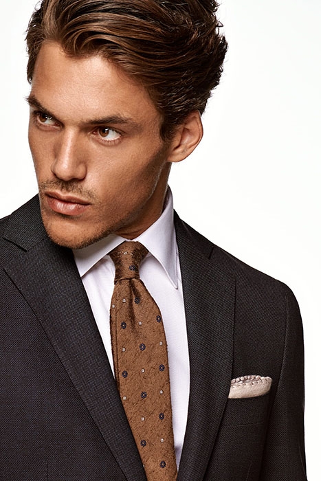 NAVY BIRD'S EYE HAVANA BLAZER 5