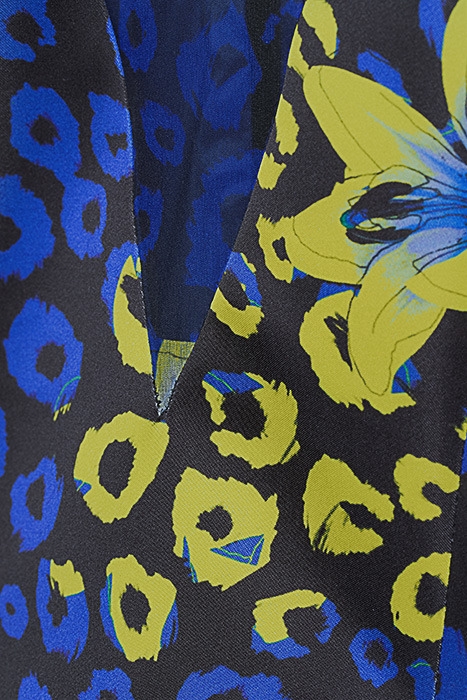 WOMEN‘S FLORAL FABRIC MIDI DRESS BLUE LILLY PRINT 5