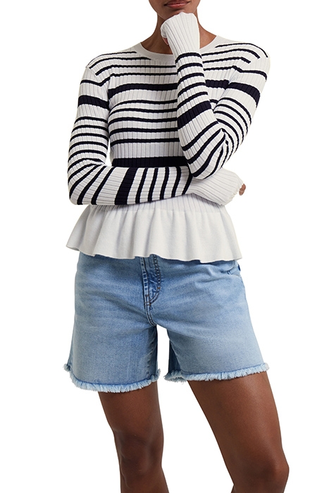 ONNA BRETON SWEATER SUMMER WHITE MARINE 1