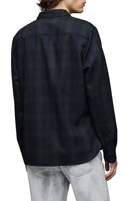 NEWHALEN LS SHIRT BLACK/BLUE 2