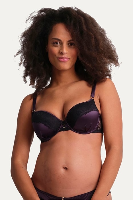 CO BRA TSHIRT LINDSEY SATIN LACE FATAL VIOLET 2