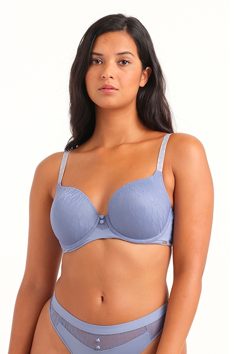CO BRA TSHIRT LINDSEY BUTTON LACE MIST 2