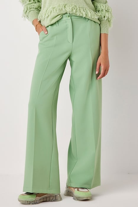 TROUSERS WIDE LEGS FOAM UNI SAGE 1