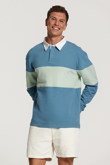 BENJAMIN POLO SWEATER COLD SKY BLUE 2